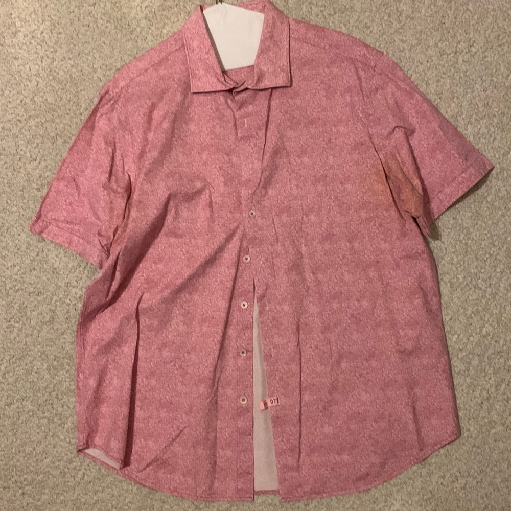 Bugatchi 8 Way Stretch Button Down Long Sleeve Men’s Shirt